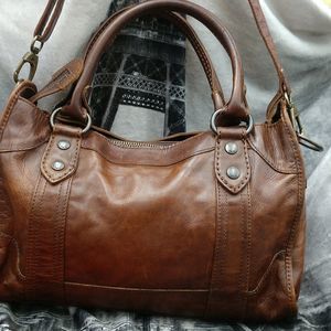 Frye Melissa satchel cognac